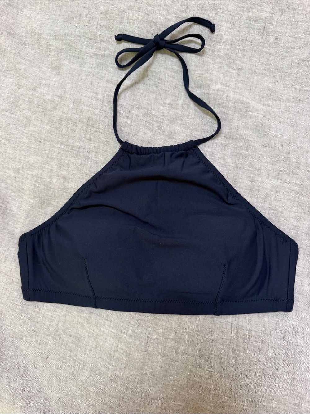 J.Crew High-Neck Women's Swim Top in Navy